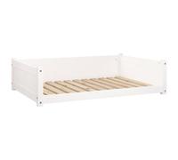 vidaXL Cama para Perros Madera Maciza de Pino Blanco Mascotas Cachorros Gatos