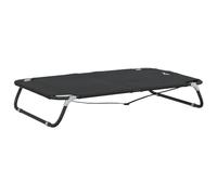 vidaXL Cama para Perros Plegable Tela Oxford y Acero Gris Antracita