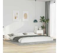 vidaXL Cama Plataforma Blanca 180 x 220cm de Madera de Pino Sólido. Diseño Moderno. No Necesita somier. Ideal para Usar en Interiores. Montaje fácil Habitaciones Principales o de invi