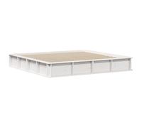 vidaXL Cama Plataforma Blanca de Madera de Pino Macizo con Almacenamiento elevable de 200 cm. Tiene un diseño Moderno, no Necesita Box Spring, es fácil de Montar y se Limpia fácil con un paño. Solo p