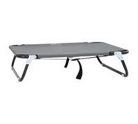 vidaXL Cama plegable gris claro para perros M de tela Oxford y acero