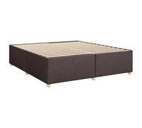 vidaXL Cama sin colchón de Tela marrón Oscuro 180x200 cm, Marco de Cama, somier, Marco de Cama de Plataforma, Marcos de Cama, Muebles de Dormitorio