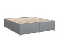 vidaXL Cama sin colchón Tela Gris Claro 180x200 cm, Marco de Cama, somier, Marco de Cama de Plataforma, Marcos de Cama, Muebles de Dormitorio