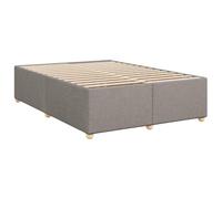 vidaXL Cama sin colchón Tela Gris Taupe 140x200 cm, Marco de Cama, somier, Marco de Cama de Plataforma, Marcos de Cama, Muebles de Dormitorio