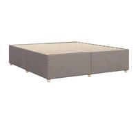 vidaXL Cama sin colchón Tela Gris Taupe 180x200 cm, Marco de Cama, somier, Marco de Cama de Plataforma, Marcos de Cama, Muebles de Dormitorio