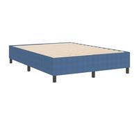 vidaXL Cama Box Spring Tela de Pana Azul 140x200 cm