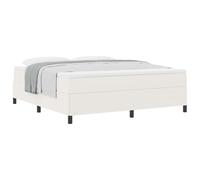 vidaXL Estructura de Cama Plataforma Moderna Crema | Madera | Fácil Montaje Colchones Tamaño Queen Diseño Elegante de Muebles para Dormitorio Esenciales Duraderos Solución de Sueño Cómo
