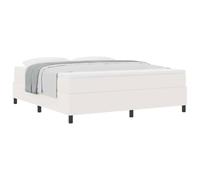vidaXL Cama Tipo Box Spring Crema y 180 x 200 cm Tela de Pana, Dormitorio Moderno, Estructura de Cama Rectangular, diseño Minimalista, colchón cómodo y Duradera Base