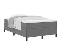 vidaXL Cama Tipo Box Spring Gris Claro 120 x 190 cm Tela de Pana, Cama contemporánea con Base Rectangular, Estructura de Madera, Soporte cómodo, Estilo Minimalista