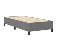vidaXL Marco de cama minimalista gris claro para colchón individual estándar de 80 x 200 cm, con mucho espacio de almacenamiento y somier de listones fijo duradero, muebles de madera para dormitorio