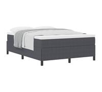 vidaXL Marco de Cama Plataforma Minimalista en Gris Oscuro | Madera con Almacenamiento Amplio y Fácil Montaje Tamaño 160 X 200 cm para Muebles de Dormitorio Modernos