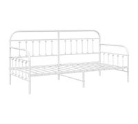 vidaXL Cama Tipo daybed Blanca 90x190 cm Acero
