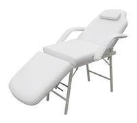 vidaXL Camilla Esteticien Masaje Ajustable Blanca Cama Tratamiento de Belleza