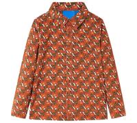 vidaXL Camisa Infantil con Estampado de Zorros Ropa para Niños Color Teja Claro 140