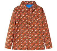 vidaXL Camisa Infantil con Estampado de Zorros Ropa para Niños Color Teja Claro 140
