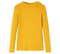 vidaXL Camiseta Infantil de Manga Larga Jersey Ropa con Cuello Redondo Color Ocre 104