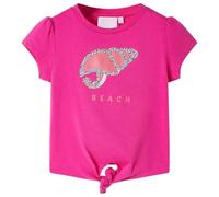 vidaXL Camiseta infantil rosa oscuro 116