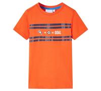 Camiseta para Niños de Manga Corta con Diseño Goal Ropa Infantil Naranja 128