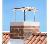 vidaXL Campana de chimenea de 50 x 60 cm, 36,5 cm de alto, de acero inoxidable plateado, resistente al calor y a los rayos UV, con superficie pulida y resistente a la intemperie, textura suave, ideal