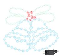 vidaXL Campana de Navidad con 144 LED Multicolor 56 x 46 cm PVC, Sala de Estar, decoración Moderna, Luces LED Coloridas, Adornos Festivos, iluminación navideña Duradera