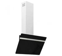 VidaXL Campana Decorativa 60cm C Acero Inoxidable/Cristal Templado Negro