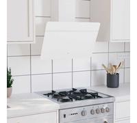 VidaXL Campana Extractora 60 Cm Acero Y Vidrio Templado Blanco