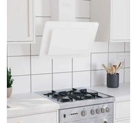 VidaXL Campana Extractora 60 Cm De Acero Inoxidable Y Vidrio Templado Blanco