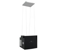 vidaXL Campana extractora de Isla Sensor táctil LCD Vidrio Templado, Extractor de Isla, Campana extractora de Isla, Extractor de Cocina de Isla