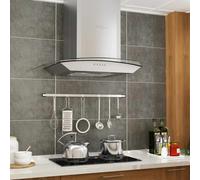 vidaXL Campana extractora de pared 60 cm acero inoxidable 756 m³/h LED