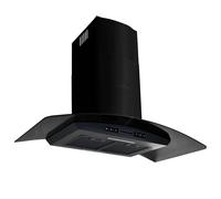 VidaXL Campana Extractora Montaje En Pared Acero Inoxidable 756 M³/H 90 Cm Negro