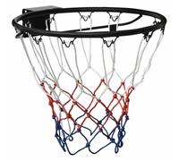 vidaXL Canasta de baloncesto negra 45 cm acero