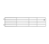 vidaXL Cancela de 5 Barras para Campo Puerta de Granja Jardín Ganado Paneles Terraza Exterior Hogar Decoración Protección Portal Acero Plateado