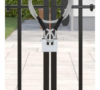 vidaXL Candado 12 pcs Plateado 4,2 x 1,9 x 4 cm Hierro, Candado moderno y resistente, material impermeable, seguridad, accesorio confiable para uso pesado