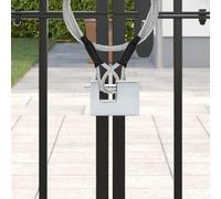 vidaXL Candado 12 pcs Plateado 6 x 2 x 4,5 cm Hierro, Candado moderno, resistente al agua, en plata, multipack útil, seguro de hierro, ideal para uso en interiores y exteriores