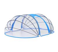vidaXL Capota para Piscina Cubierta Tienda Toldo Carpa Refugio Jardín Patio Accesorio Protección contra Sol Lluvia Ovalada 530x410x210 cm