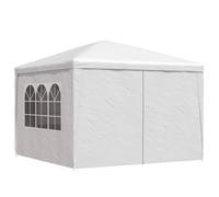 vidaXL Carpa Celebración 3x3 m Blanca Toldo Marquesina Cenador Tienda Cubierta