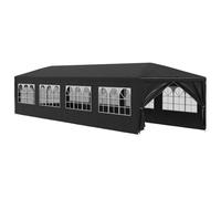 vidaXL Carpa Celebraciones 3x12m Gris Toldo Marquesina Cenador Tienda Cubierta