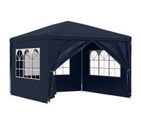 vidaXL Carpa Celebraciones 3x3 m Azul Toldo Marquesina Cenador Tienda Cubierta