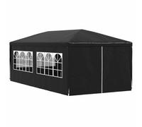 vidaXL Carpa Celebraciones 3x6 m Gris Toldo Marquesina Cenador Tienda Cubierta