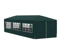 vidaXL Carpa Celebraciones 3x9m Verde Toldo Marquesina Cenador Tienda Cubierta