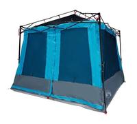 vidaXL Carpa de Camping Azul para 6 Personas | Diseño Impermeable y Transpirable, Refugio Exterior Duradero con Cierre de Cremallera, Ideal para Verano y Aventuras, Carpa de Jardín, Terraza Resisten