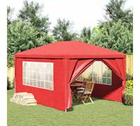 vidaXL Carpa de con pared 400 x 255 cm, Carpa de jardín, toldo , refugio UV, cubierta rectangular para festivales