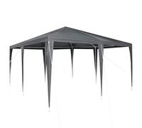 vidaXL Carpa de Fiesta Antracita 400 x 400 x 266 cm, Tienda Moderna Plegable para jardín y terraza, toldo Resistente, Sombra Rectangular para Fiestas y Bodas