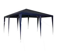 vidaXL Carpa de Fiesta Azul 400 x 400 x 266 cm Polietileno y Acero, Tienda Moderna Plegable para jardín y terraza, toldo Resistente, Sombra Rectangular para Fiestas y Bodas