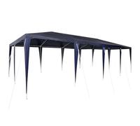 vidaXL Carpa de Fiesta Azul 800 x 400 x 266 cm Polietileno y Acero, Tienda Moderna Plegable para jardín y terraza, toldo Resistente, Sombra Rectangular para Fiestas y Bodas