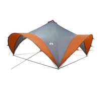 vidaXL Carpa de Fiesta con Techo Gris y Naranja 500 x 500 x 350 cm