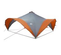 vidaXL Carpa de Fiesta con Techo Gris y Naranja 600 x 600 x 400 cm