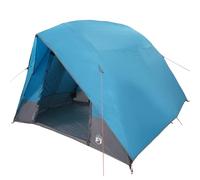 vidaXL Carpa Domo Azul para 2 Personas de, Hecha de poliéster y Polietileno, con Malla Impermeable y Cierre de Cremallera. Tiene un diseño Transpirable, con Recubrimiento de PU. Medidas: 275 x 230 x