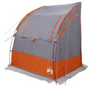 vidaXL Carpa Moderna para Adultos en Gris y Naranja, Impermeable, a Prueba de Viento, con diseño Que Respira, Amplia, Duradera, Exteriores, Refugio para el Maletero, toldo, Cobertura p