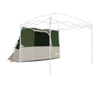vidaXL Carpa para 4 Personas de, diseño Impermeable, fácil de Montar, con Materiales duraderos, en Verde. Ideal para Aventuras al Aire Libre, Equipamiento y reuniones Familiares. Refugio portátil pa
